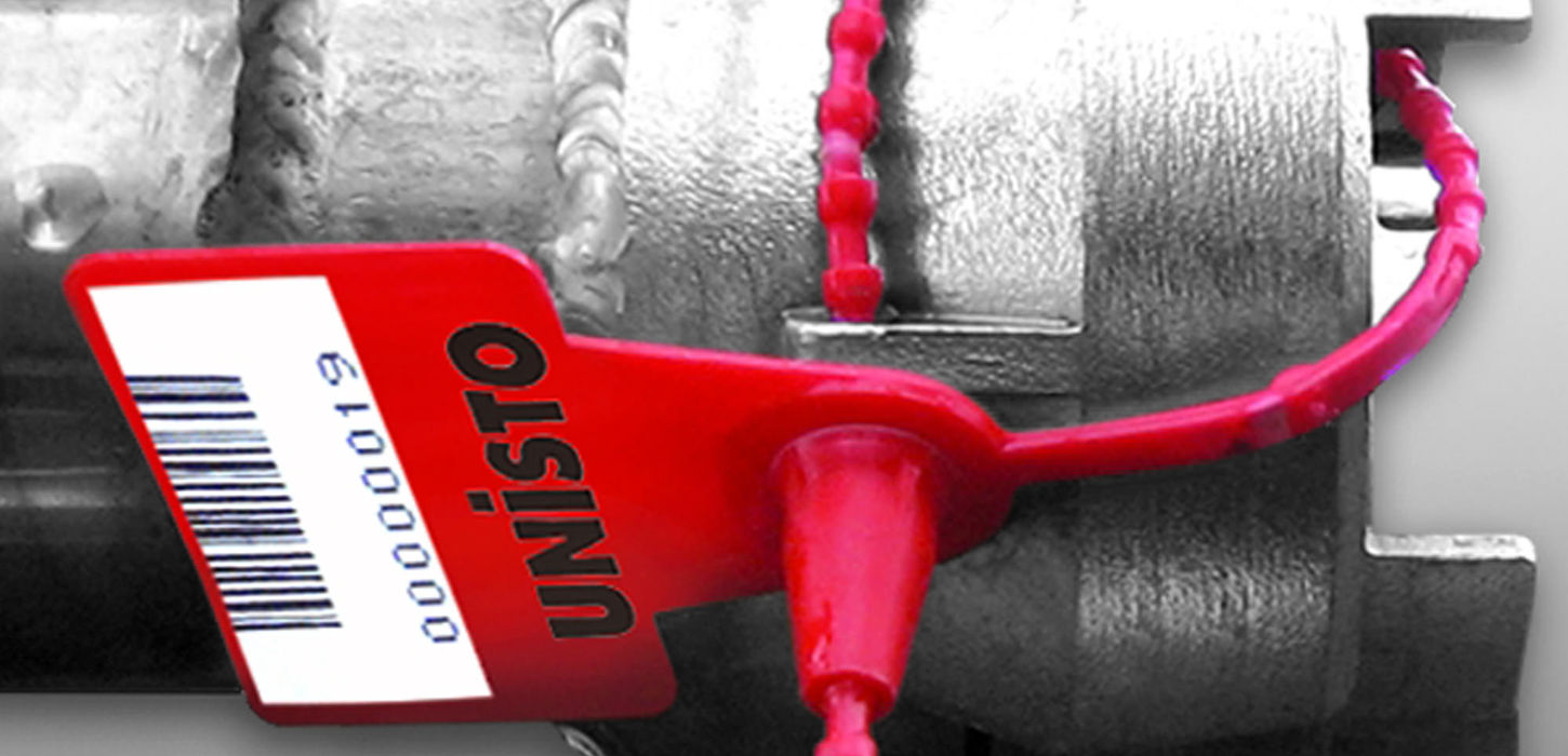 Unisto Modular pull-tight security seal applied