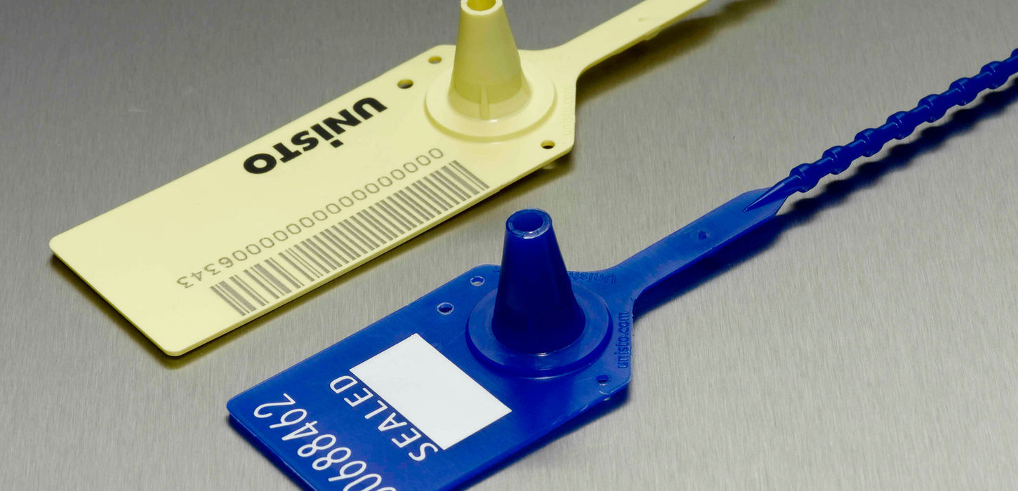 Two Unisto Variflex adjustable security seals