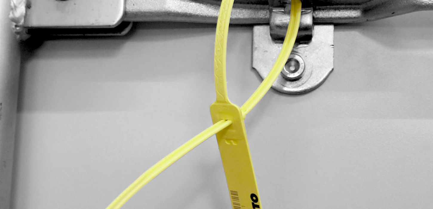 Unisto Twinfix security seal applied to an application
