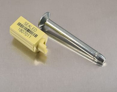 Unisto Hi-Genius ISO 17712 high-security bolt seal lying